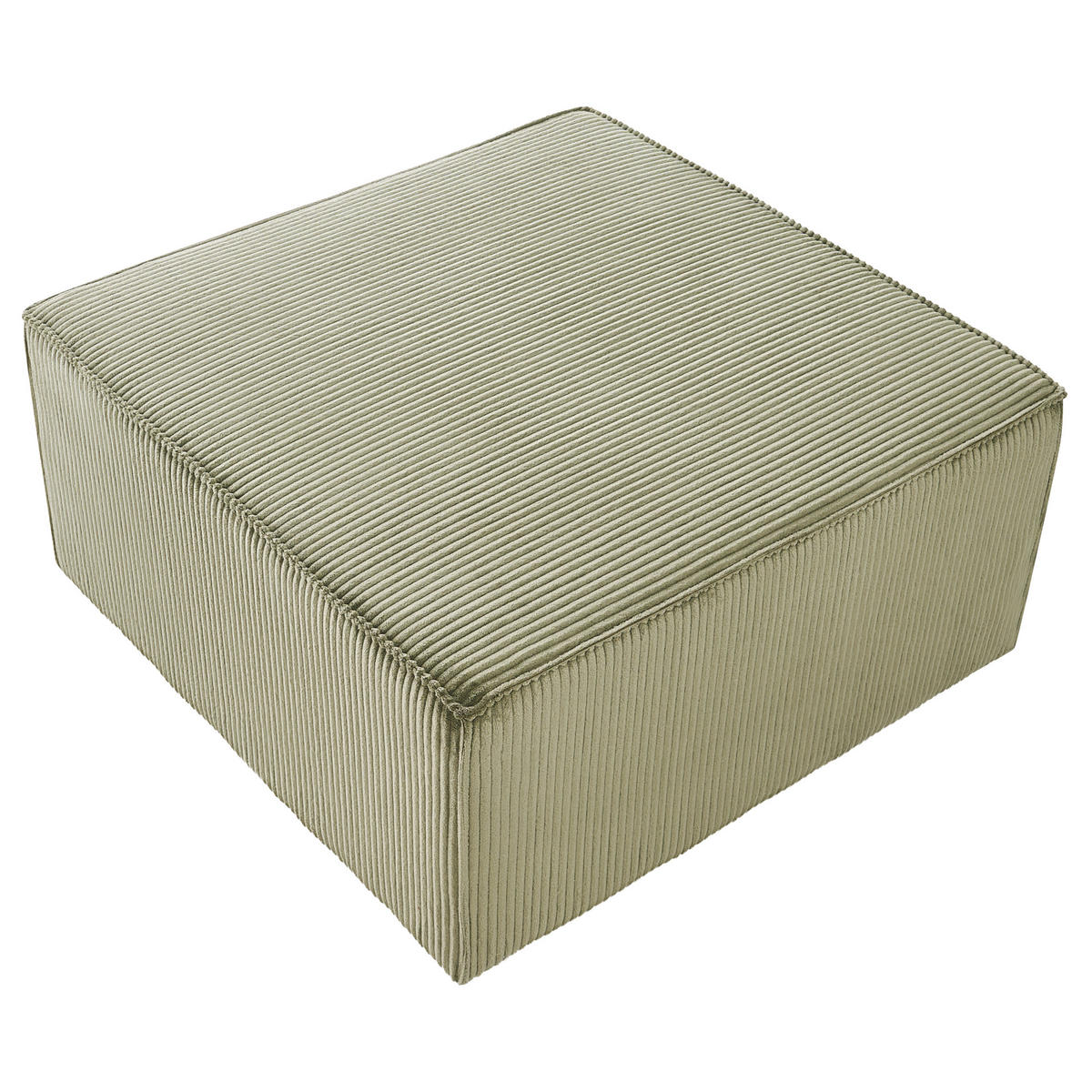 OTTOMANE Lemvig 83/83/41 cm - Grün, Textil (83/41/83cm) - Beliani
