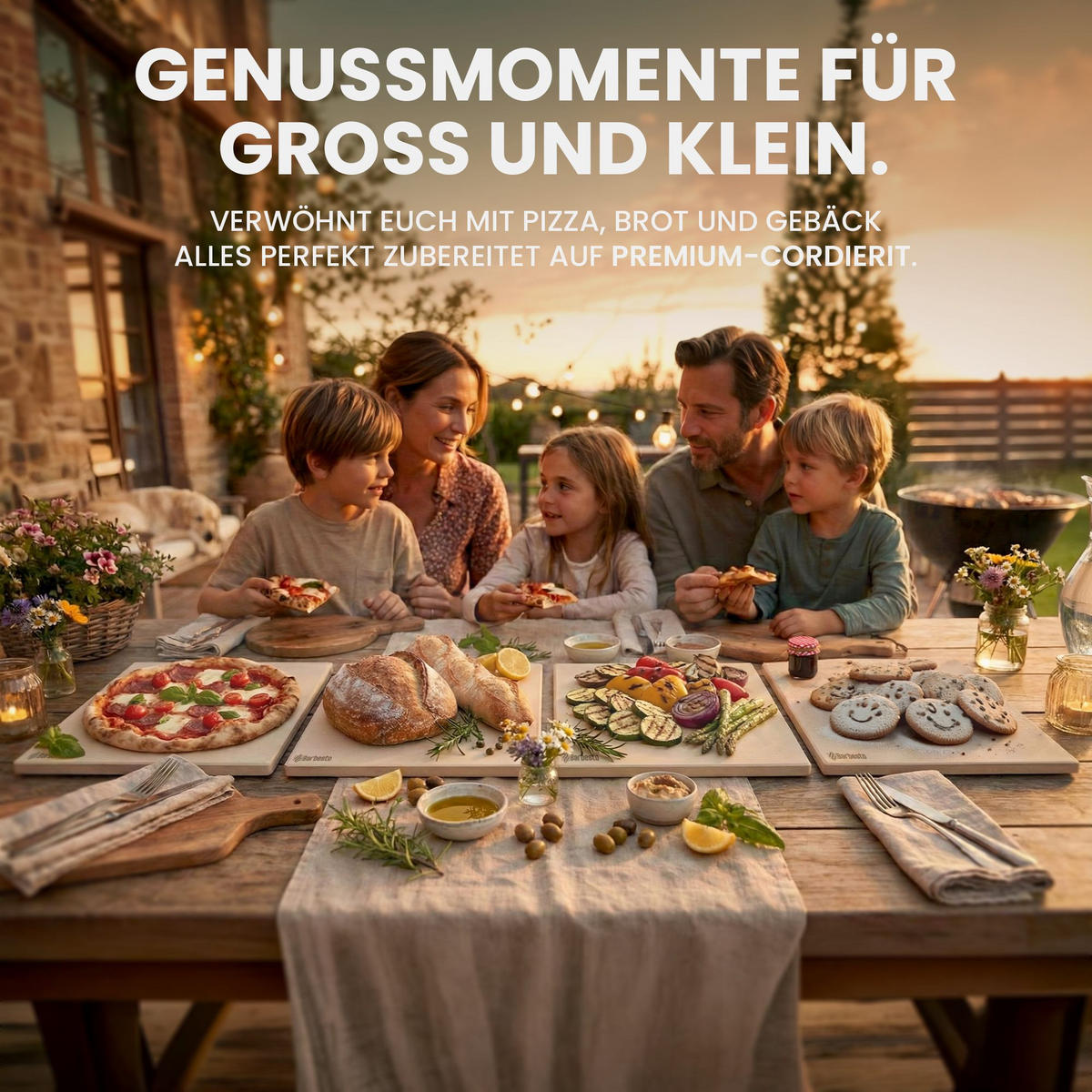 PIZZASTEIN - Weiß, Stein (38/1/30cm) - CLP