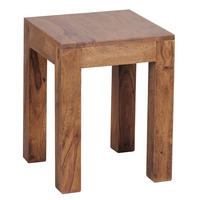 COUCHTISCH Massivholz Handgefertigt Edelholz Design, Braun 35x35x45 cm - Braun, Holz (35/35/45cm) - KADIMA DESIGN