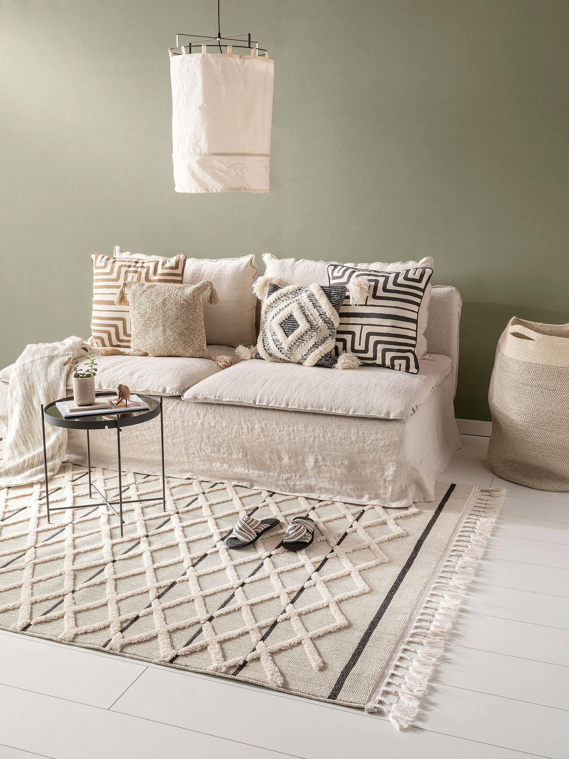 TEPPICH Oyo Cream 200x290 cm - Creme, Textil (200/290cm) - benuta Pop