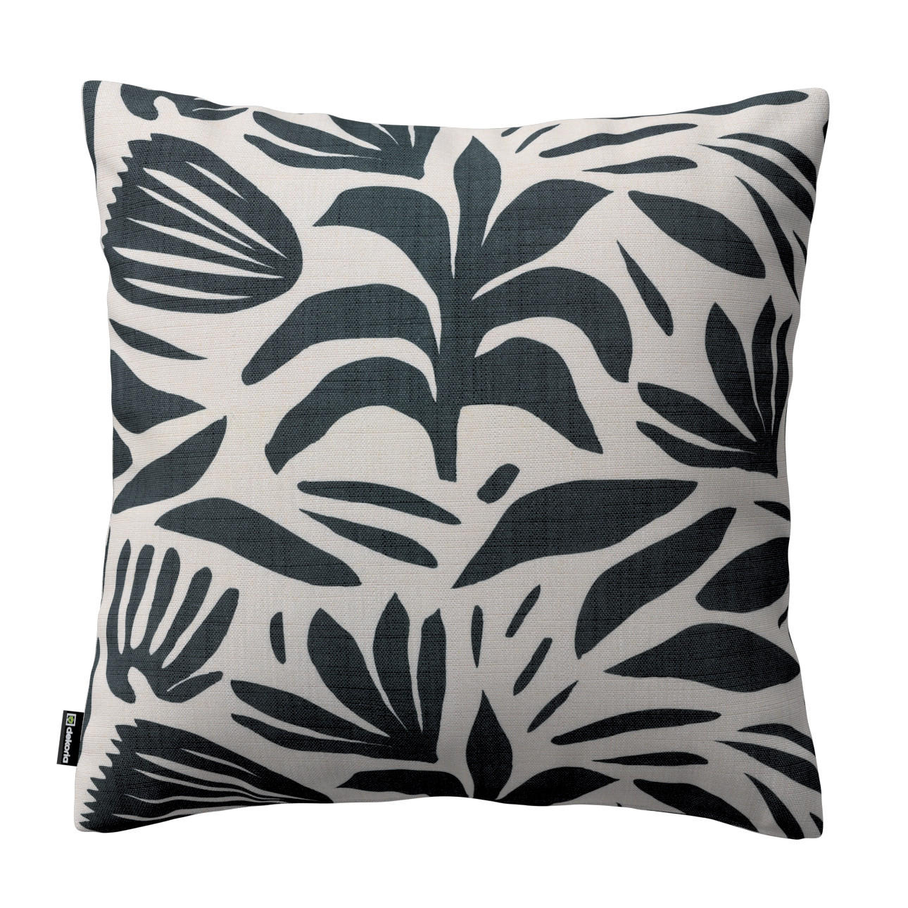 KISSENHÜLLE Botanic schwarz- weiss, 43x43 cm - Schwarz, Textil (43/43cm) - Dekoria