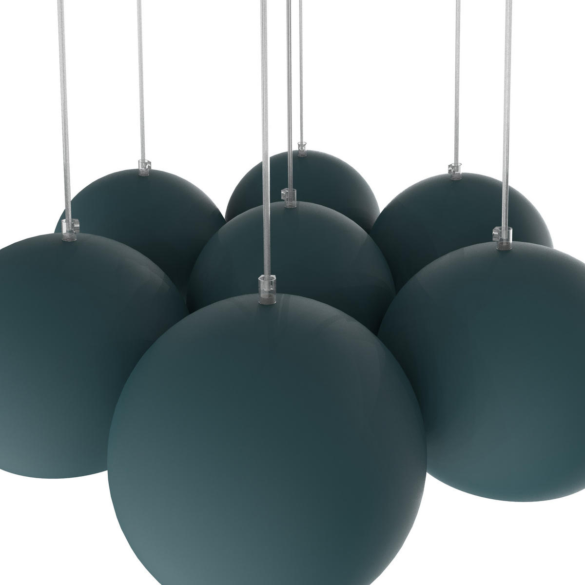 HÄNGELEUCHTE - Blau, Metall (25/25/20cm) - Lumicom