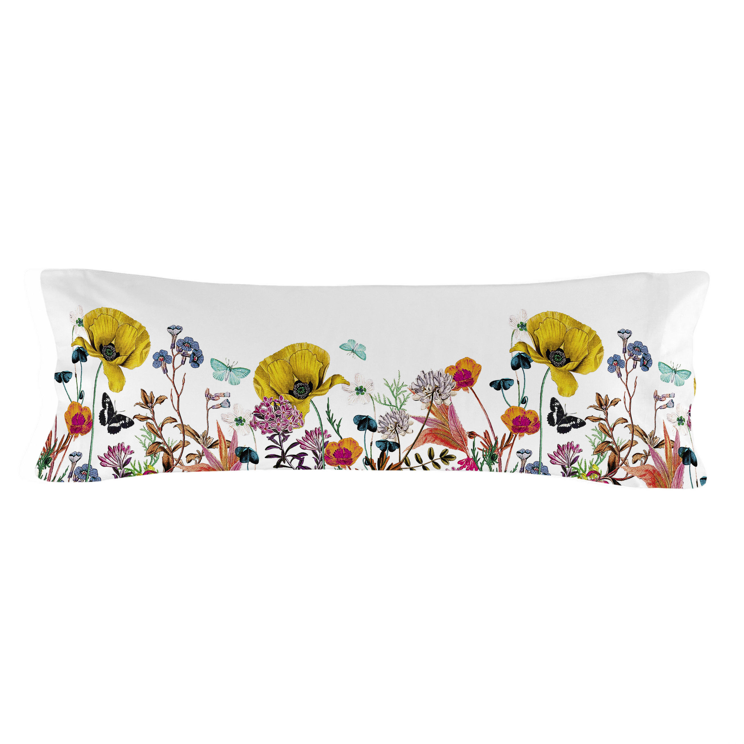 Happy Friday Kissenbezug Mehrfarbig 45x110 cm