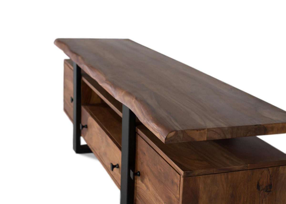 TV-SCHRANK aus braunem Palisander - Braun, Holz (170/55/45cm) - Giner y Colomer