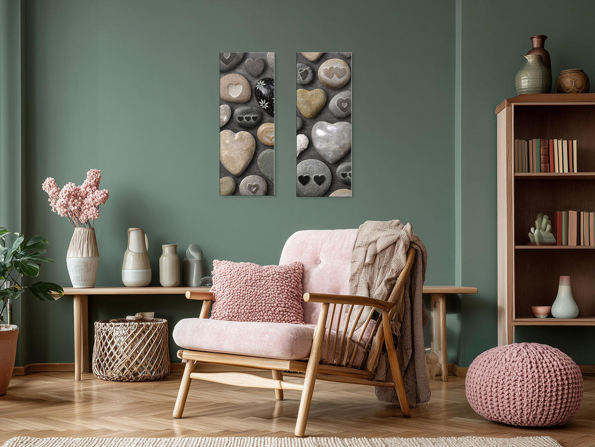 GLASBILD 30x80 cm Stillleben grau - Beige, Glas (30/80cm) - artissimo