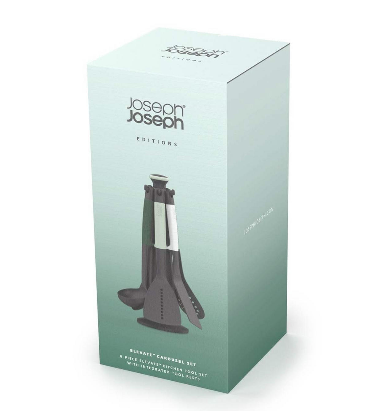 SPATEL-SET Karussell mit 6 Spateln - Elevate - Sage - Grün, Kunststoff (2/35/17cm) - Joseph Joseph 