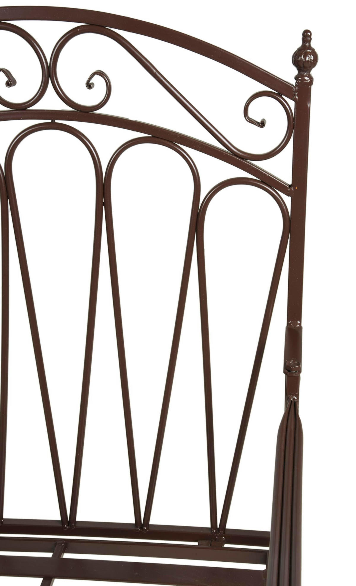 GARTENBANK Renee Doppel - Braun, Metall (157/99.5/70.5cm) - DELUKE