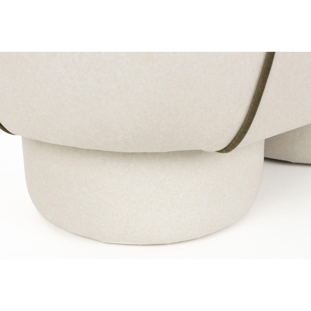 SITZBANK Marina Hocker M Weiß - Weiß, Kunststoff (77.5/49/45.5cm) - Housecraft Living