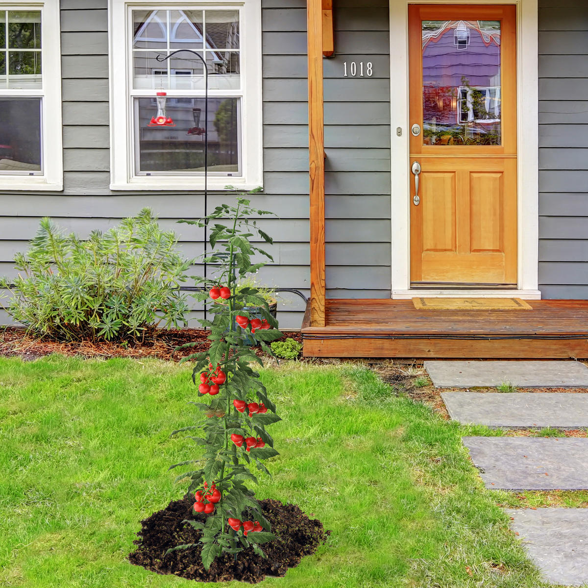 RANKHILFE - Dunkelgrün, Metall (6/80/6cm) - Relaxdays