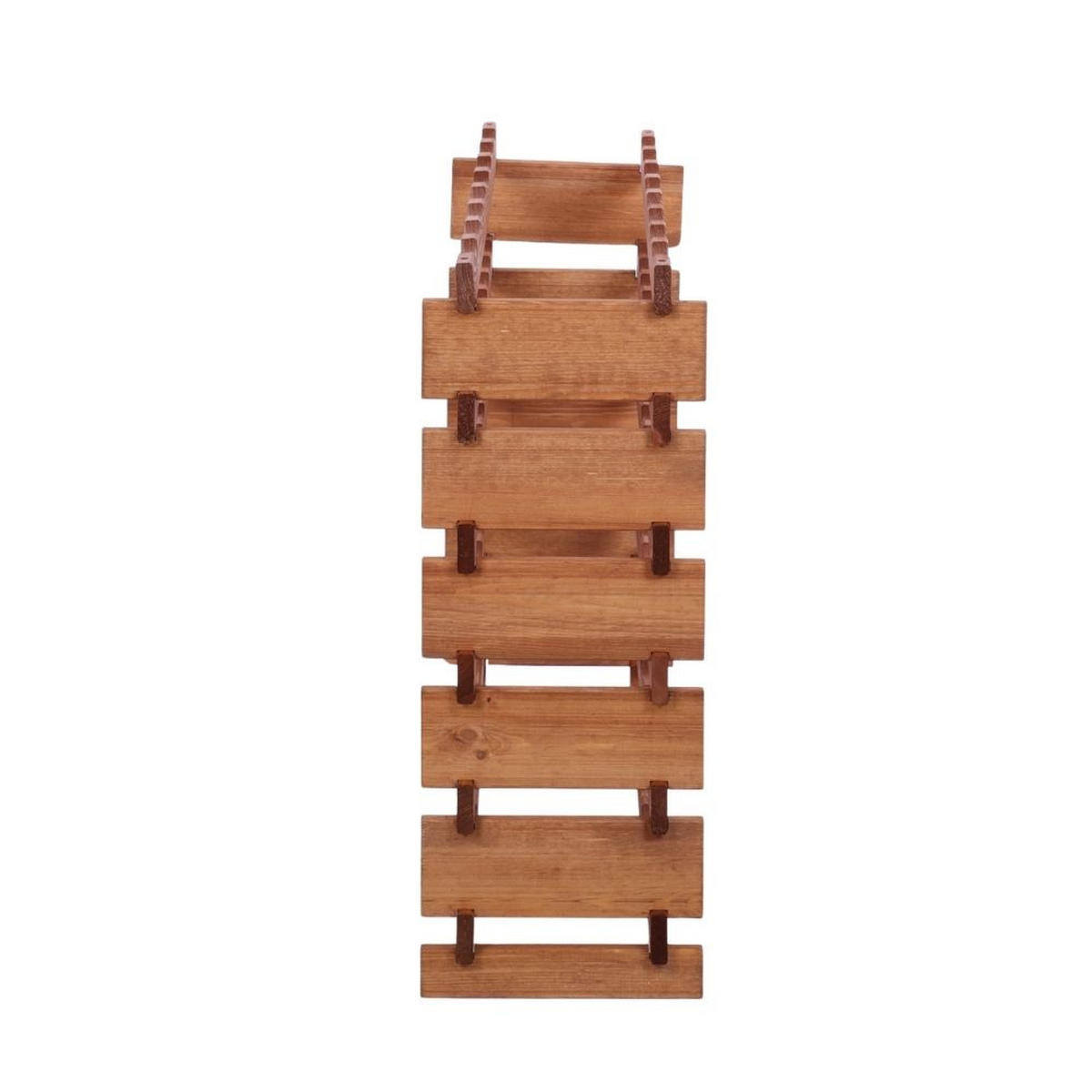 WEINREGAL VINOTECA FLEX PRO HxBxT 79x84x28cm 48 Flaschen auf 6 Ebenen Braun geölt - Braun, Holz (84/79/28cm) - PROREGAL