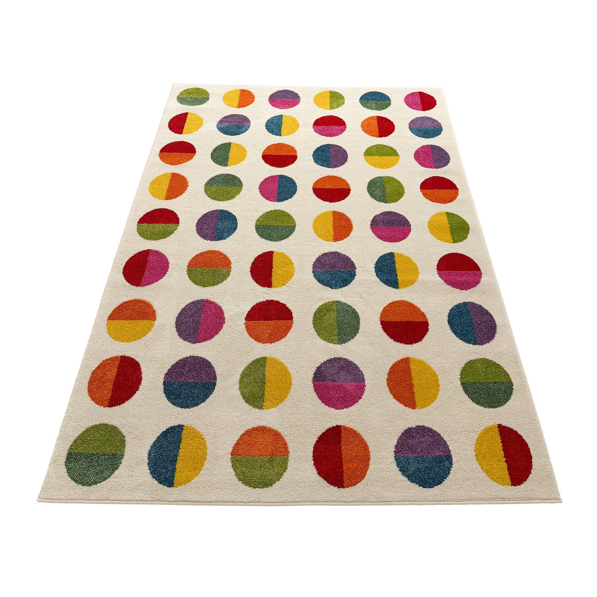 KINDER TEPPICH SOFTSTAR KIDS FANTASY BUNT - Rot, Textil (120/170cm) - Pergamon