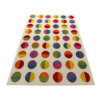 KINDER TEPPICH SOFTSTAR KIDS FANTASY BUNT - Rot, Textil (120/170cm) - Pergamon