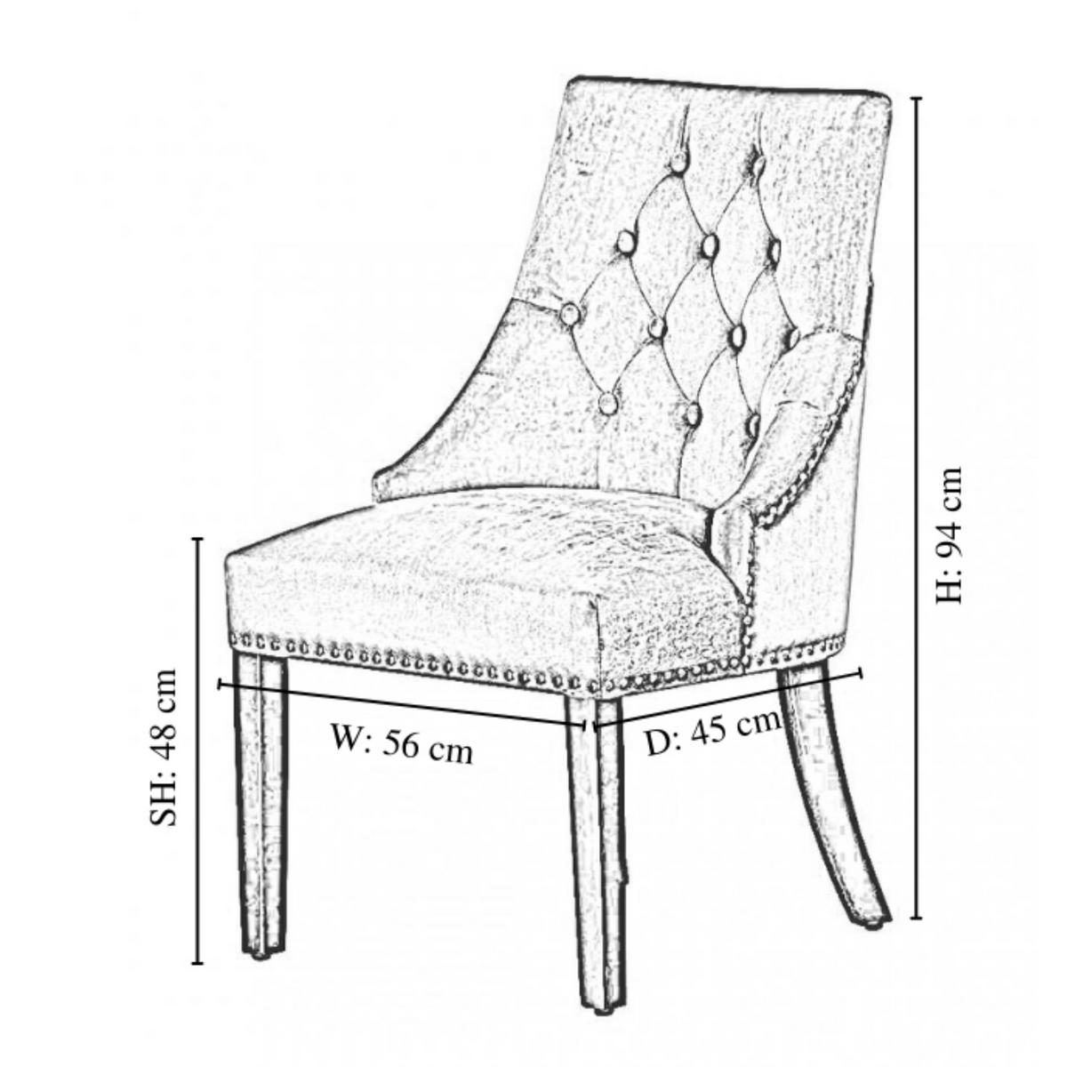 ESSZIMMERSTUHL Samt 2-teilig Hellgrau - Hellgrau, Holz (56/94/45cm) - Life Interiors