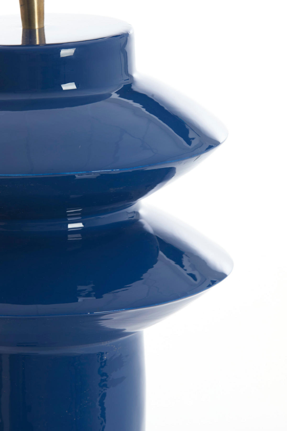 LAMPENFUSS Petch Blau Ø22/40 cm - Blau, Metall (22/22/40cm) - Light & Living