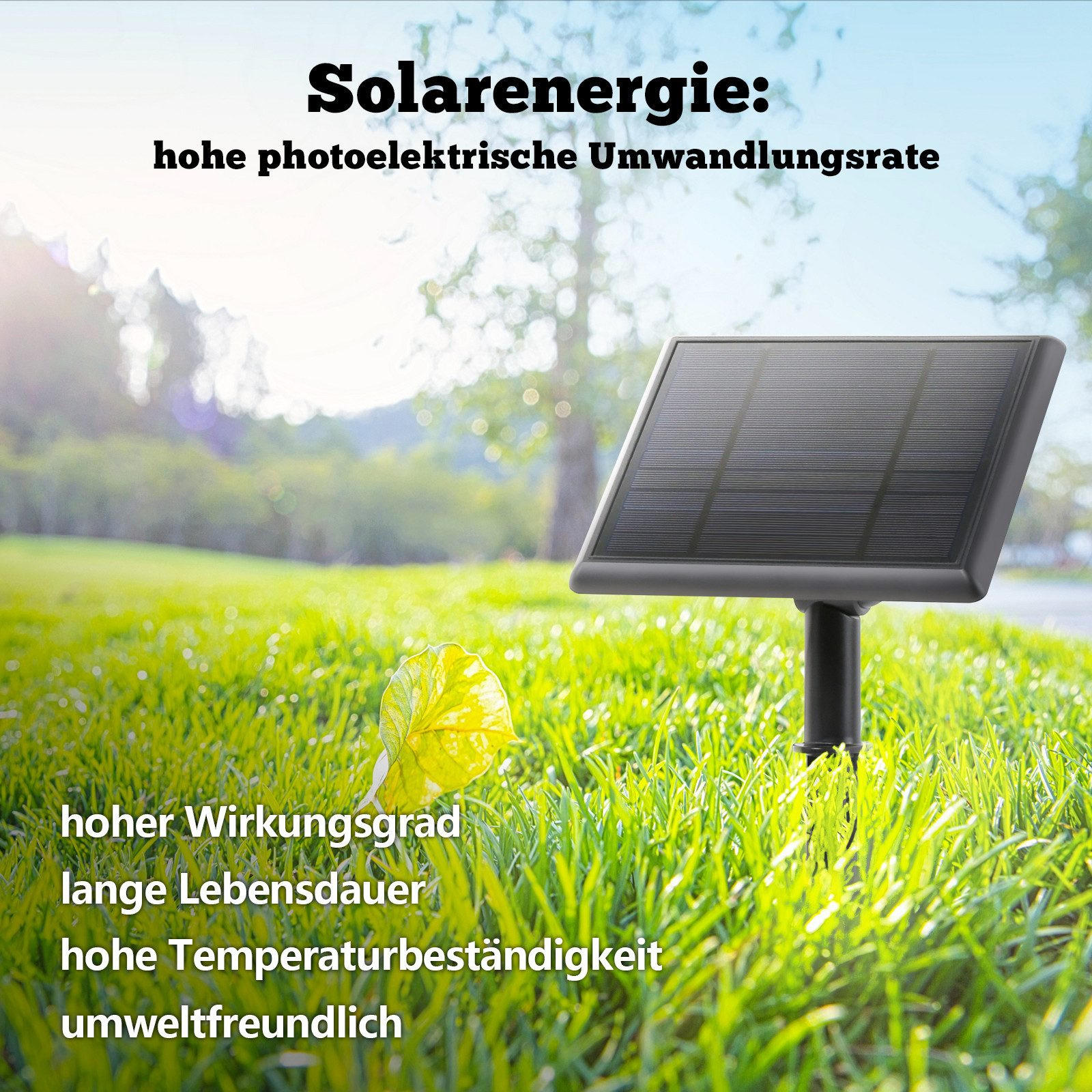 Thumbnail - Nettlife Solarleuchten, Schwarz, Kunststoff, 2.8x26.4x200 cm, Lampen & Leuchten, Außenbeleuchtung, Solarleuchten