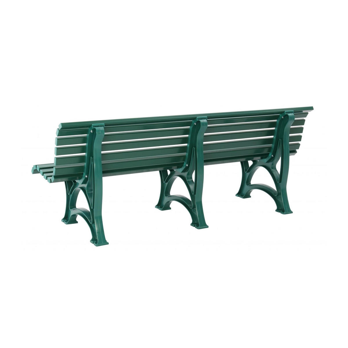 GARTENBANK Jamaika 4 Sitzer Grün 80 x 200 x 64 cm Witterungskunststoff & UV Beständiger Kunststoff - Grün, Kunststoff (200/80/64cm) - PROREGAL