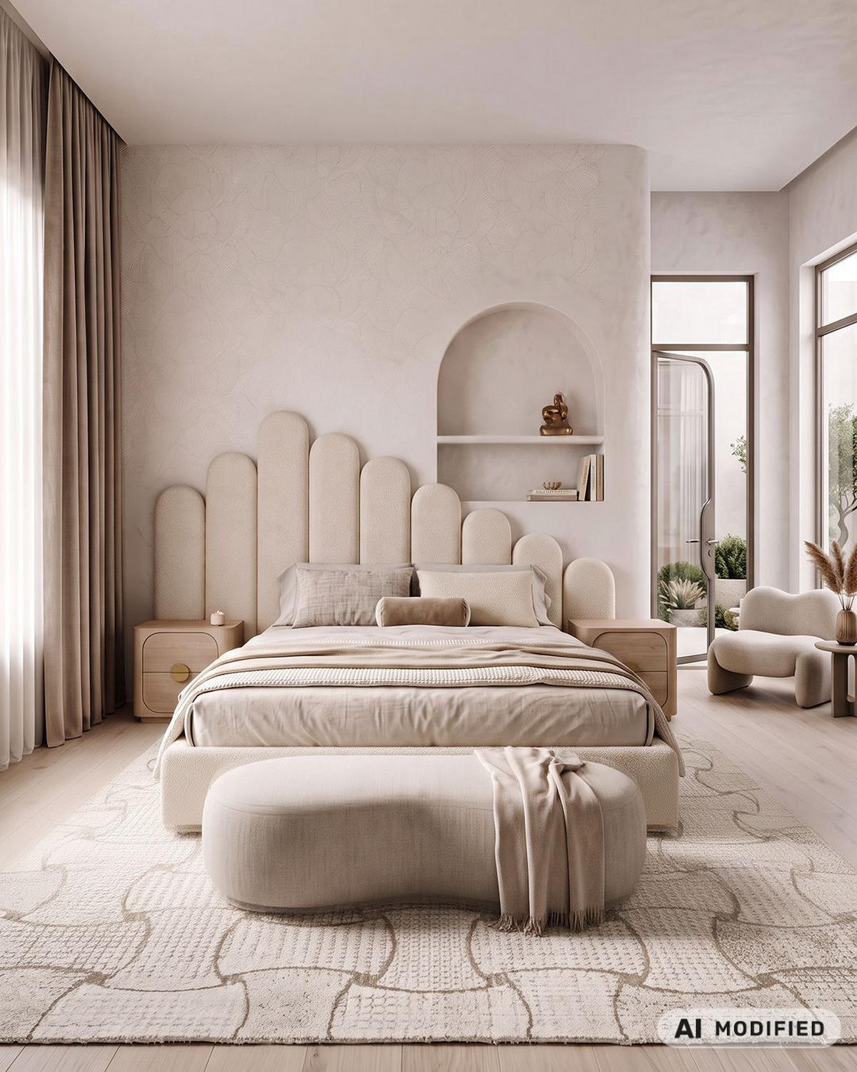 TEPPICH Alin Mimbre Mazovia 120x170cm Beige Creme Abstrakt Kurzflor - Beige, Textil (120/170cm) - Mazovia