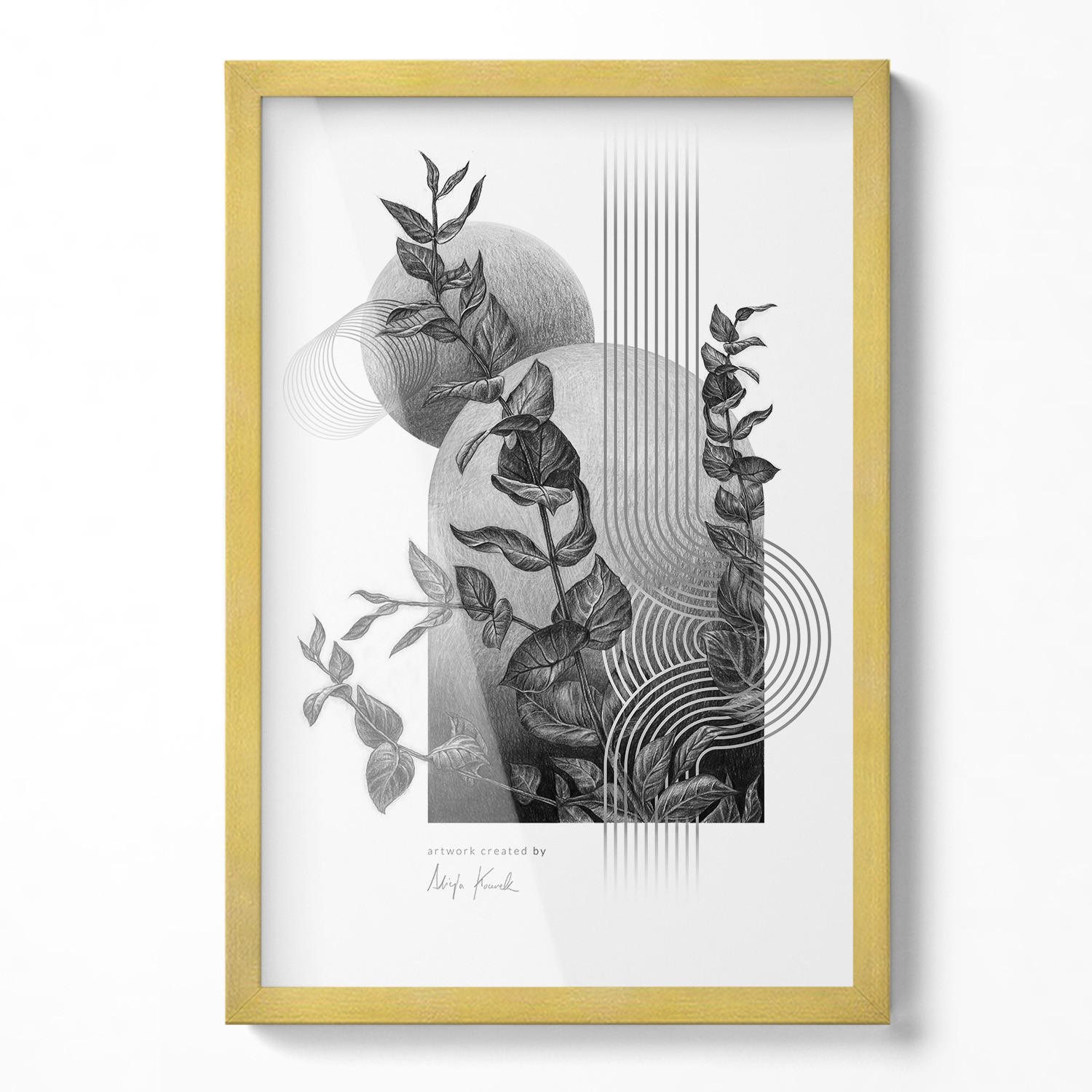 Wallfluent Bilderrahmen Silber 40x60x1.5 cm