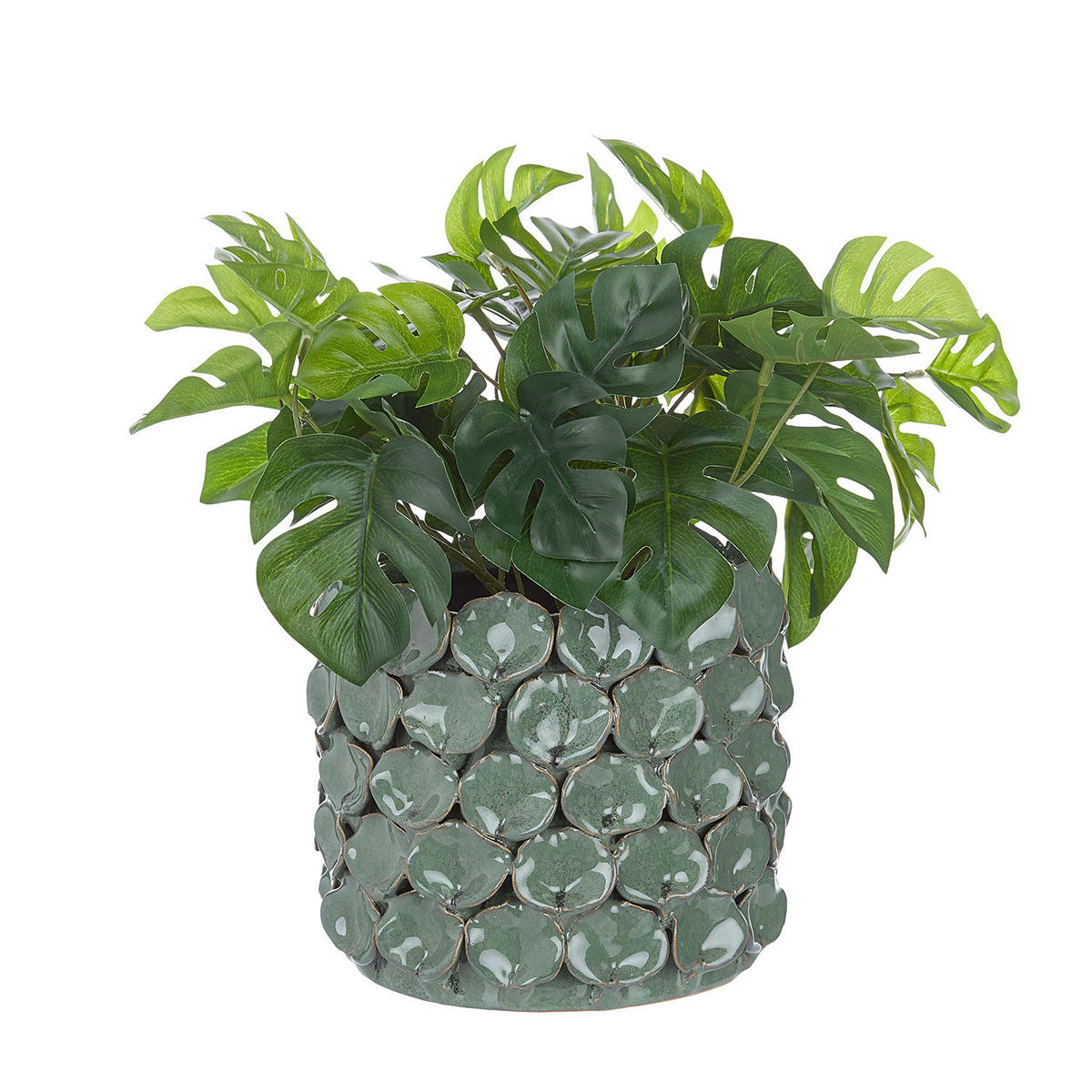 BLUMENTOPF Gaia - Grün, Keramik (15cm) - Butlers