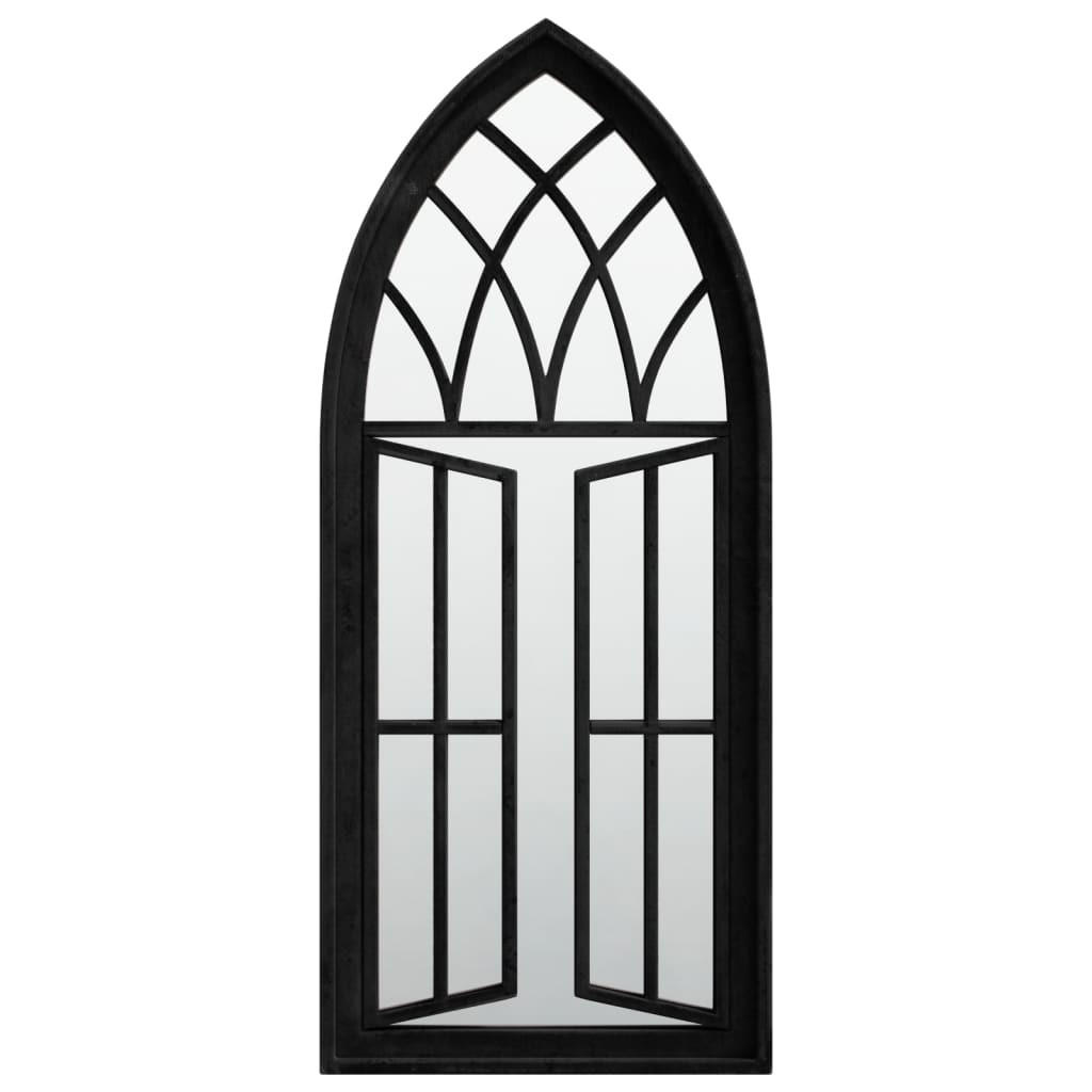 SPIEGEL Schwarz 70x30 cm Eisen für Innenbereich - Schwarz, Metall (30/70/1cm) - furnicato