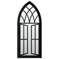 SPIEGEL Schwarz 70x30 cm Eisen für Innenbereich - Schwarz, Metall (30/70/1cm) - furnicato