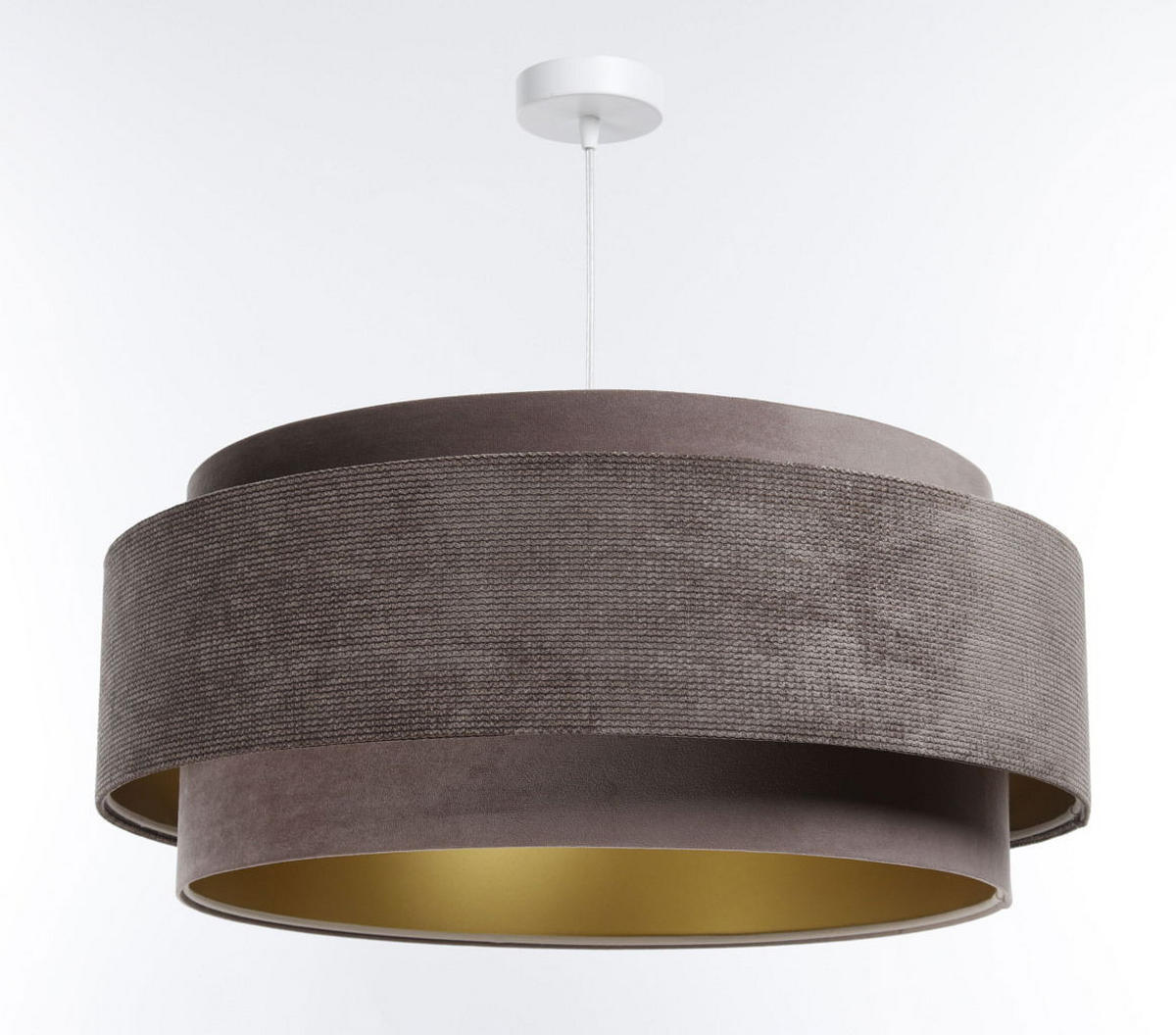HÄNGELEUCHTE Gold 60/25 cm - Goldfarben, Kunststoff (60/1.9/25cm) - ONZENO