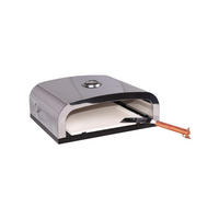 PIZZAOFEN Edgar für Grill Edelstahl Silber 15x35x40cm - Silberfarben, Metall (35/15/40cm) - DELUKE