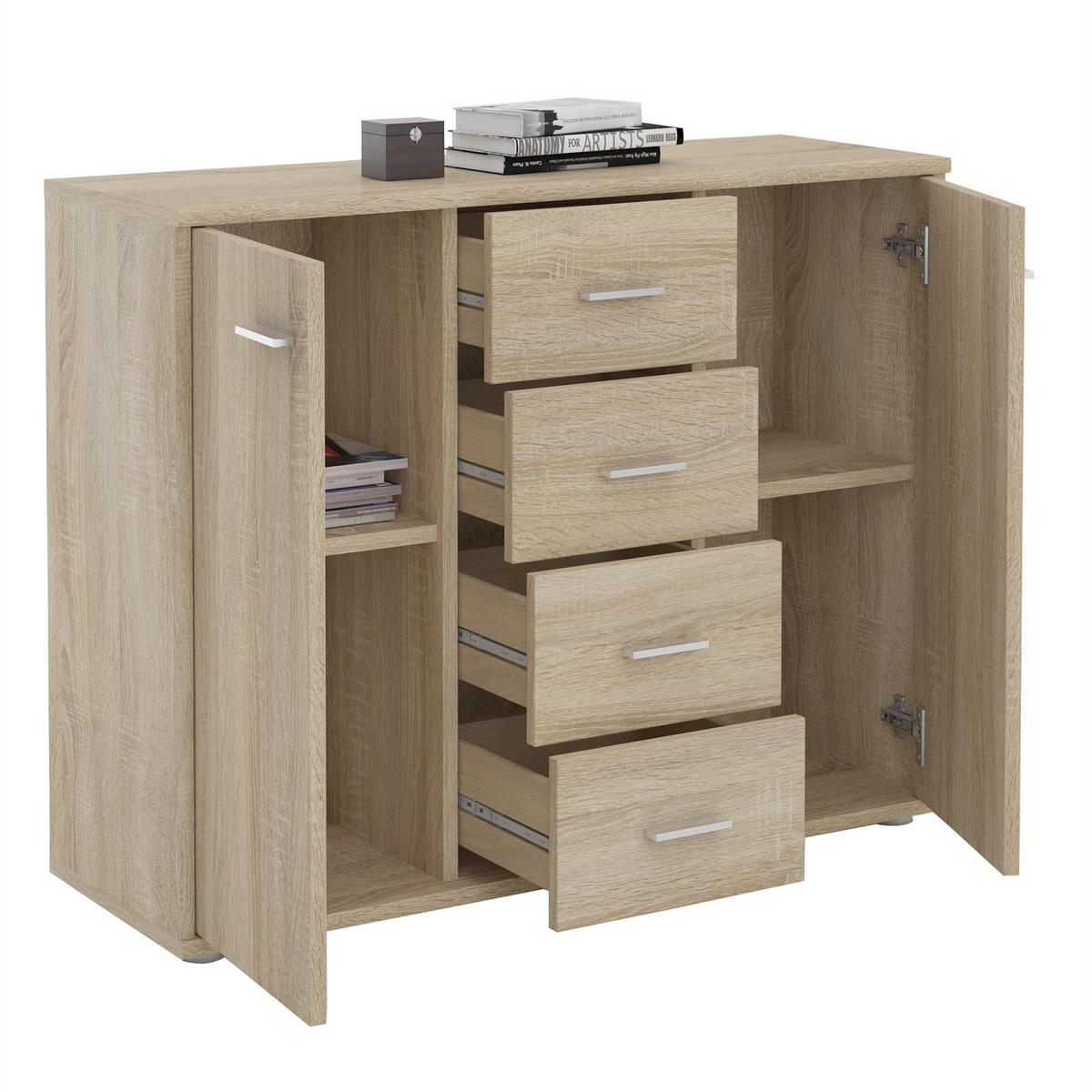 SIDEBOARD JAMIE - Sonoma Eiche, Holzwerkstoff (88/70/30cm) - CARO-Möbel