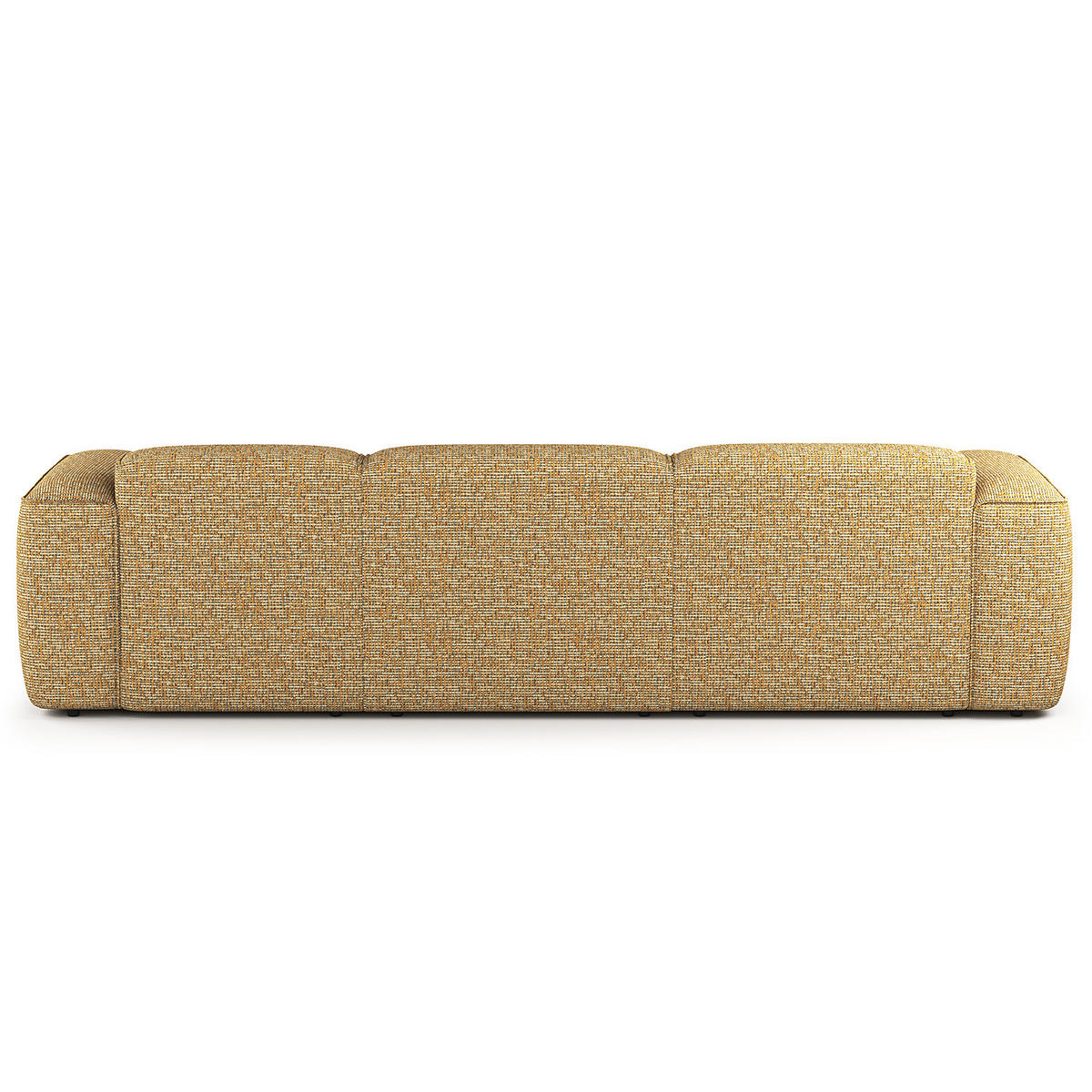 3-SITZER ECKSOFA mit Longchair - Schwarz/Honig, Kunststoff/Textil (284/173cm) - home24