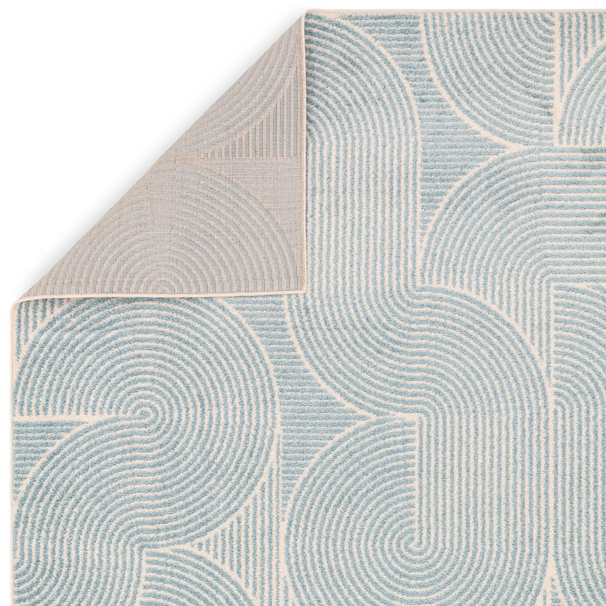 TEPPICH Moderner WIRE Blau 120 x 170 cm - Blau, Textil (120/170cm) - Novatrend