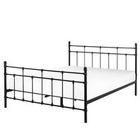 METALLBETT 140/200cm Schwarz Lynx - Schwarz, Metall (140/200cm) - Beliani