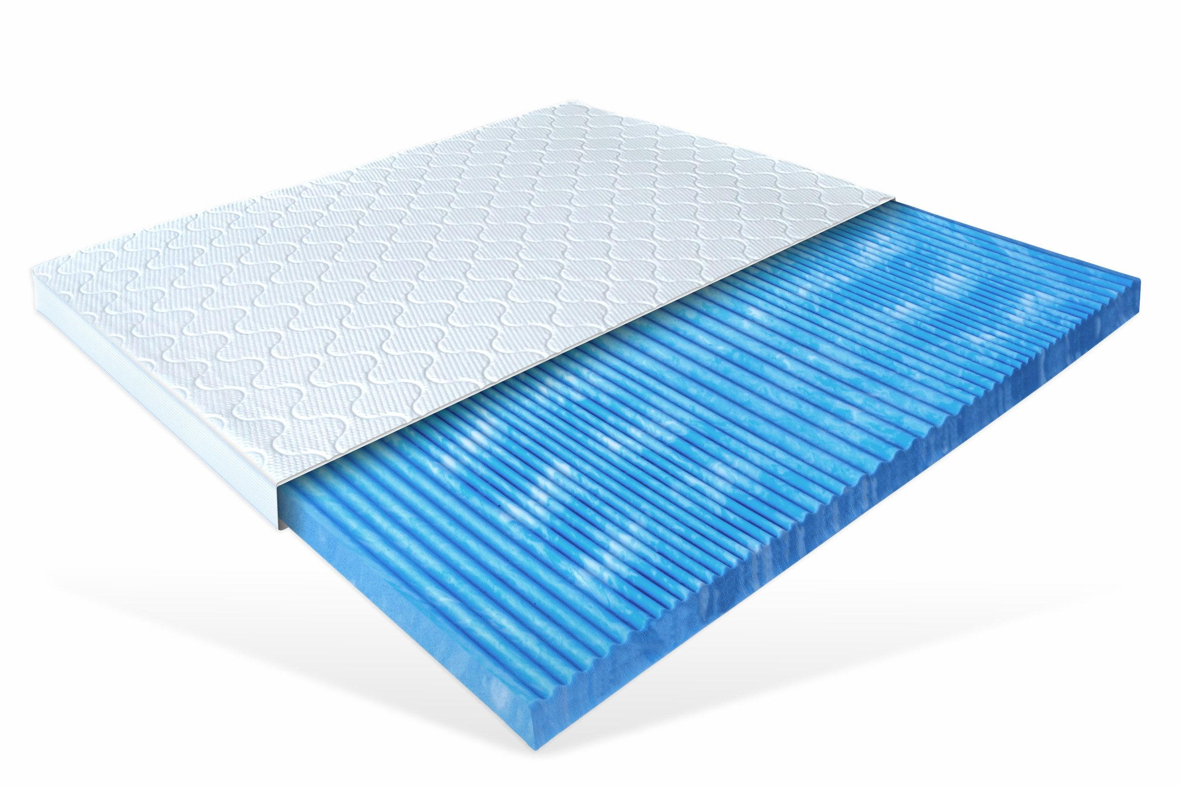 Matratzen Perfekt Gelschaumtopper Weiß 120x200 cm