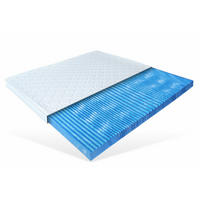 GELSCHAUMTOPPER Gelax Platin 200x200 7cm Hoch - Weiß, Textil (200/200cm) - Matratzen Perfekt