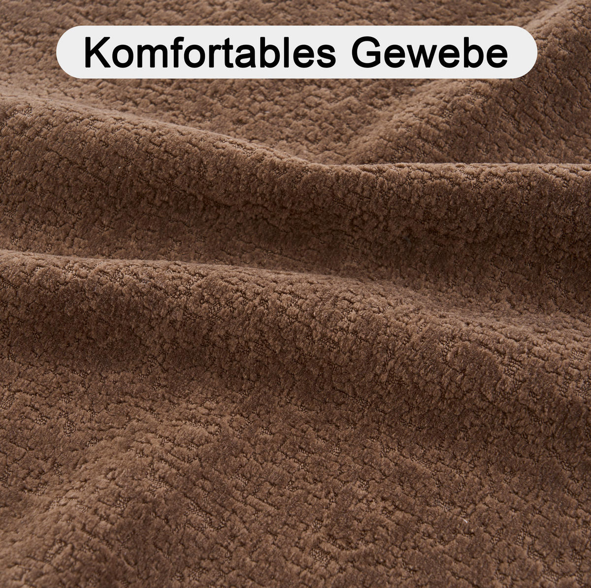 SEDACIA súprava bez montáže, hnedá, chenille, 263/171 cm - hnedá, textil (171/66/263cm) - Flora Grace