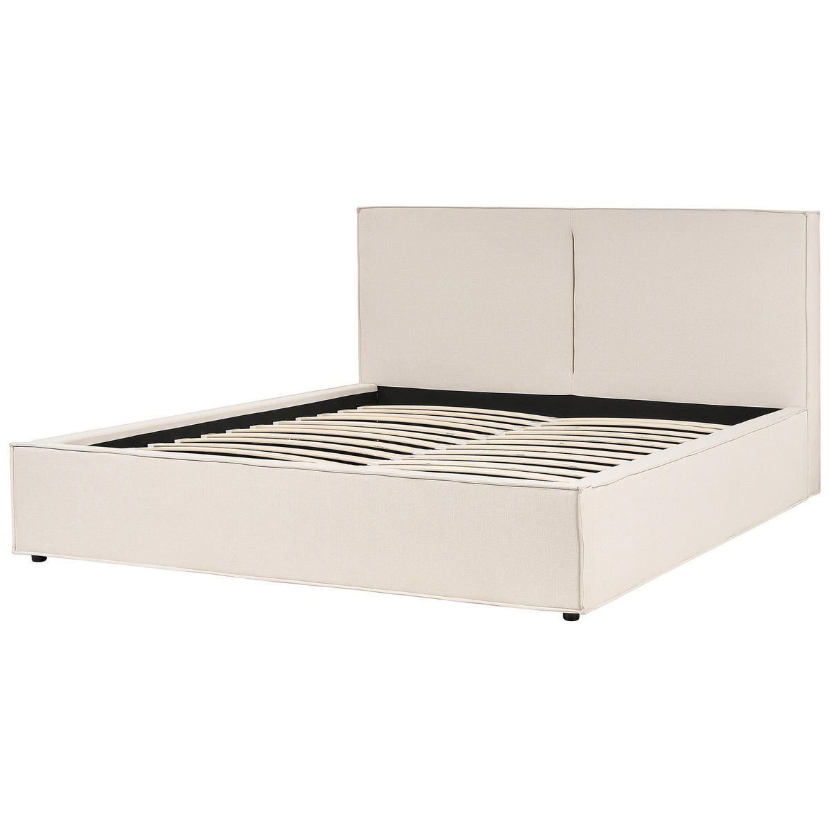 POLSTERBETT 180/200 cm Beige Moissac - Beige, Holz/Textil (180/200cm) - Beliani