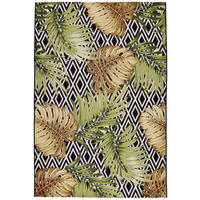 OUTDOORTEPPICH Aurora 80x165 cm - Schwarz, Textil (80/165cm) - Gino Falcone