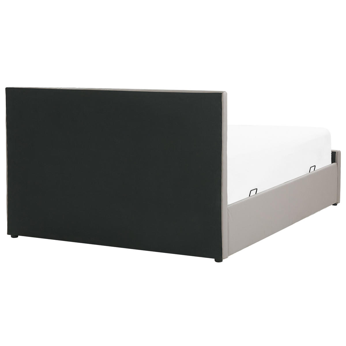 BETT mit Stauraum 180/200 cm Grau Rochefort - Taupe, Kunststoff (180/200cm) - Beliani