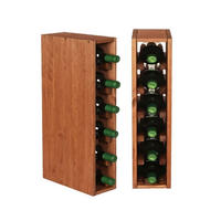 WEINREGAL Vincellar Mod 60x12x30 cm Schmal Modul Für 6 Flaschen Massives Kiefernholz Braun Geölt - Braun, Holz (12/60/30cm) - PROREGAL