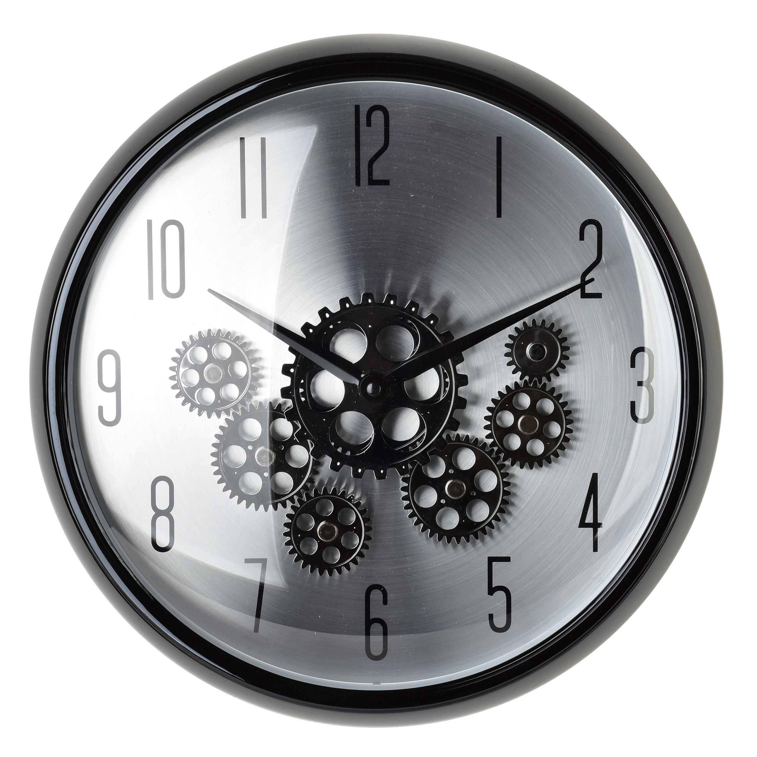 WANDUHR Ramsey silber 35/35/9 cm Kunststoff - Silberfarben, Kunststoff (35/35/35cm) - Mondex