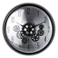 WANDUHR Ramsey silber 35/35/9 cm Kunststoff - Silberfarben, Kunststoff (35/35/35cm) - Mondex