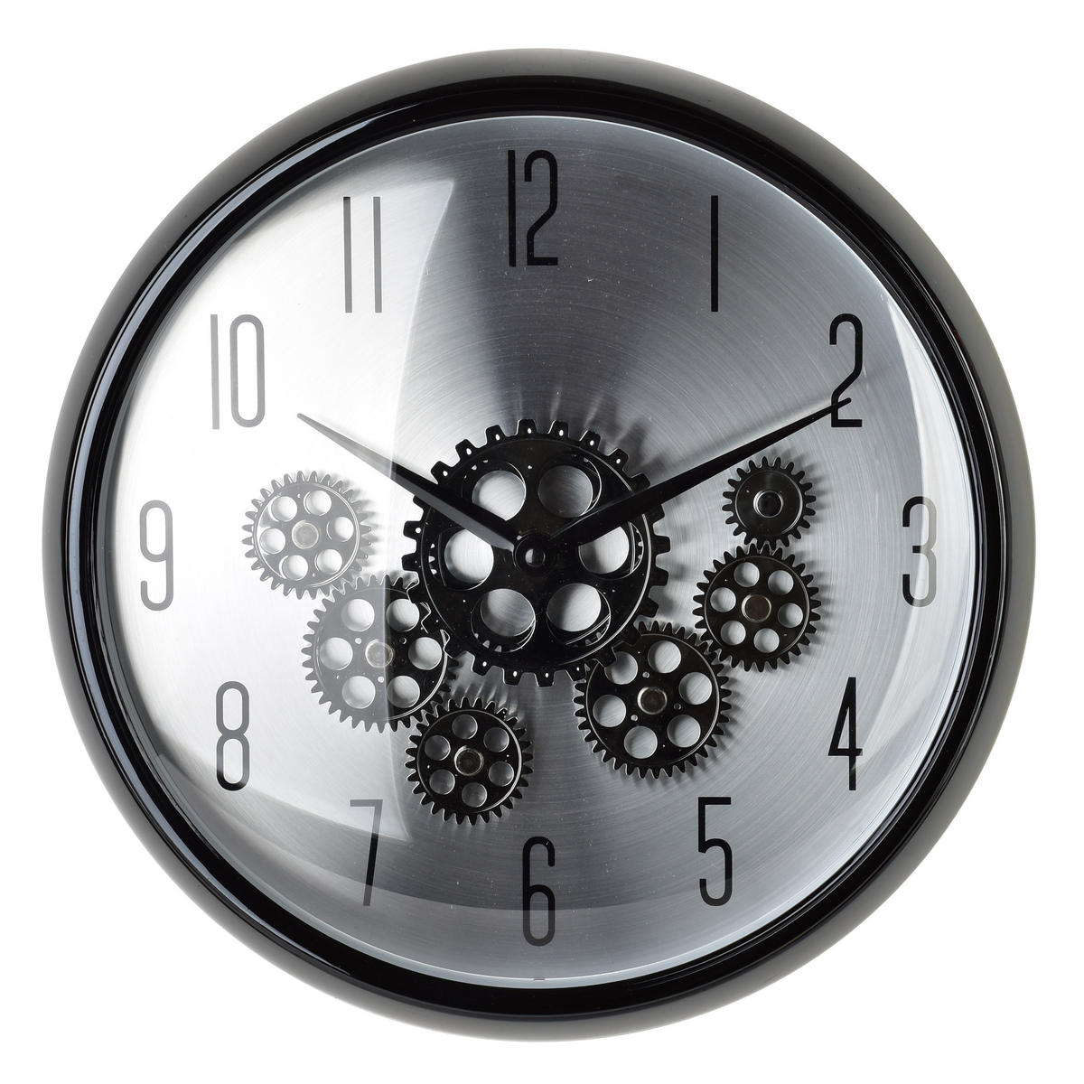 WANDUHR Ramsey silber 35/35/9 cm Kunststoff - Silberfarben, Kunststoff (35/35/35cm) - Mondex