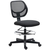 BÜROSTUHL, Ergonomischer, Schwarz - Schwarz, Textil (61/113/59cm) - Vinsetto