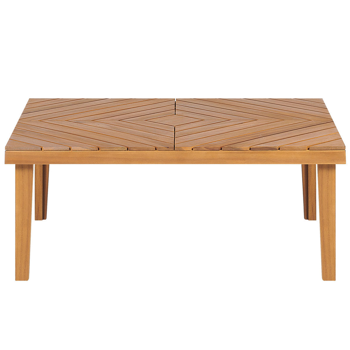 LOUNGE-SET 4-Sitzer Akazienholz Hellbraun Baratti - Hellbraun, Holz - Beliani