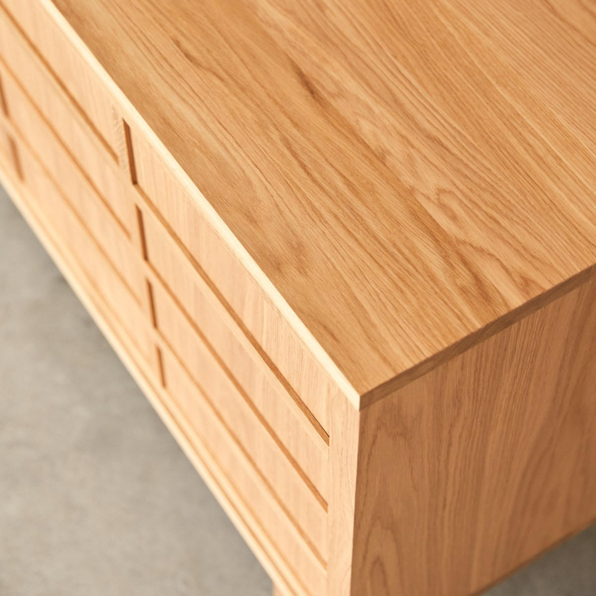 TV-SCHRANK Miu Natur aus Eiche - Naturfarben, Holz (200/70/48cm) - Tikamoon