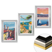 WANDBILDER 3er Set - 20x30 cm Silberner Rahmen - Italienische Stadtlandschaften - Silberfarben, Kunststoff (20/30cm) - ArtPrintCave