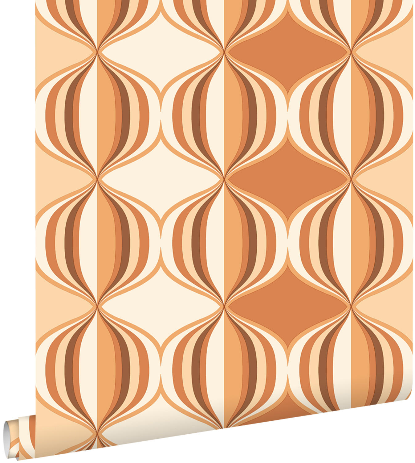 ESTAhome Tapete Orange 50x900 cm