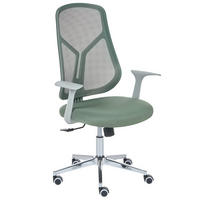 KANCELÁŘSKÁ ŽIDLE Zelená Nuviner - zelená barva, textil (60/109/60cm) - Beliani