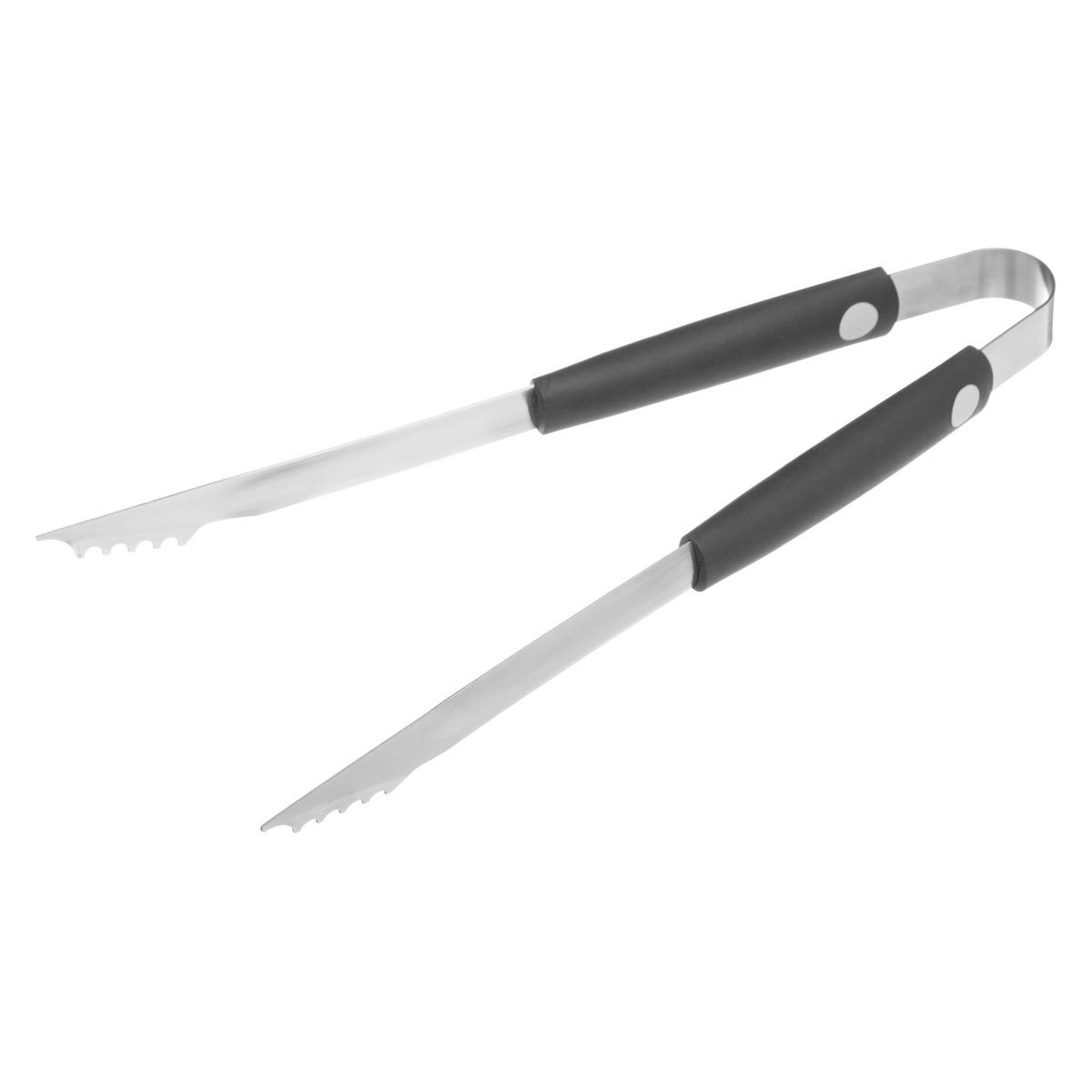GRILLBESTECK Set 4-teilig - Schwarz, Metall (12.5cm)