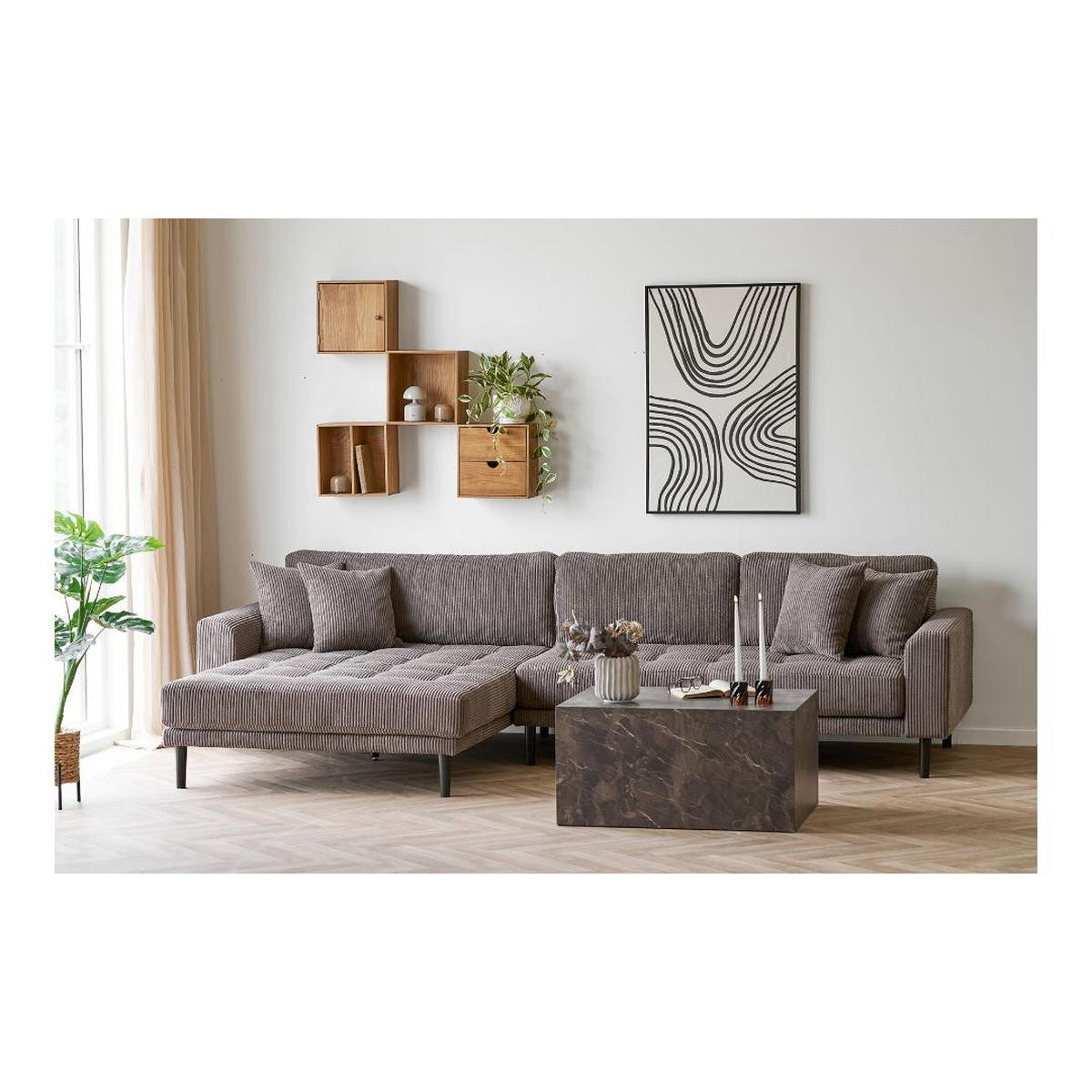 COUCHTISCH Nuuk Braun 80/60/40 cm - Braun, Holzwerkstoff (60/80/40cm) - ebuy24