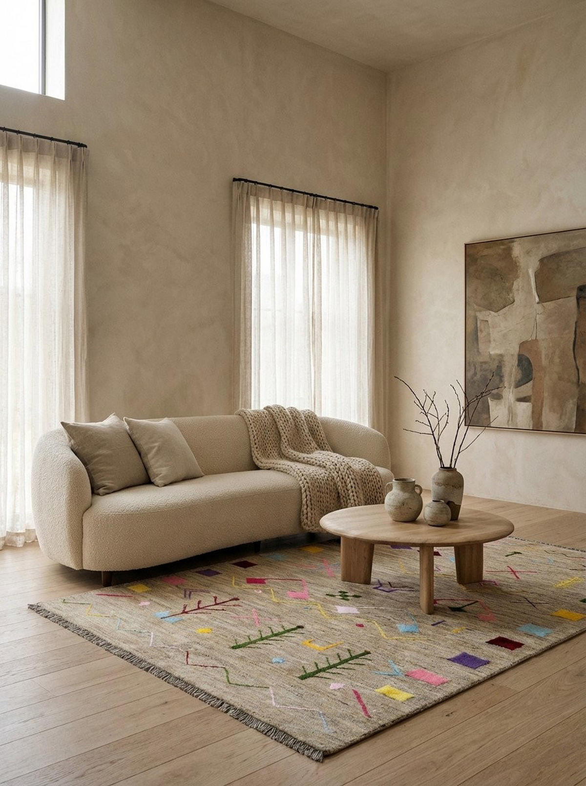 TEPPICH Gabbeh Basi Grau 198/150 cm Schurwolle - Grau, Textil (150/198cm) - Looma